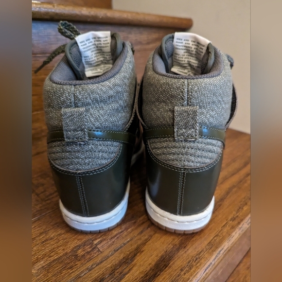 Nike Dunk Sky Hi Essential Green Sneakers Wedge Women's 7 - Picture 7 of 17